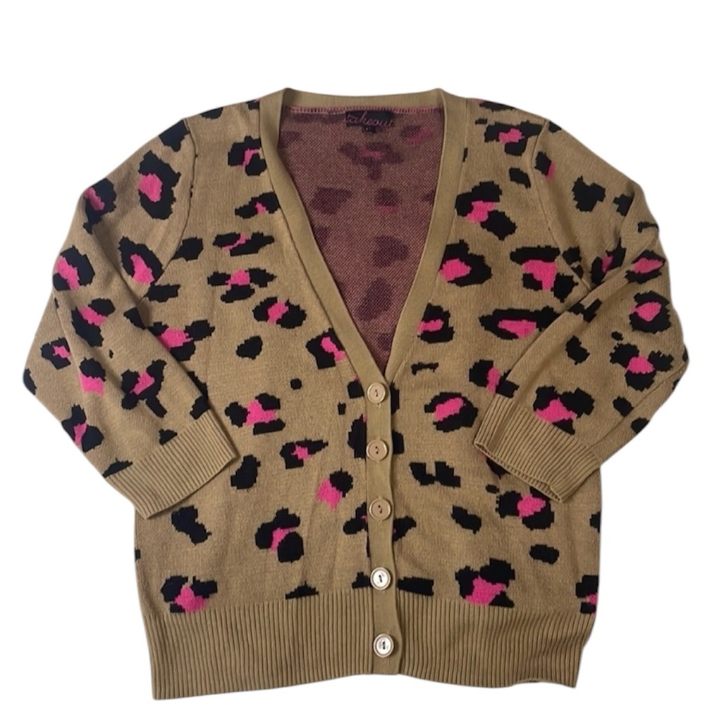Takeout‎ Chetah Print Cardigan
